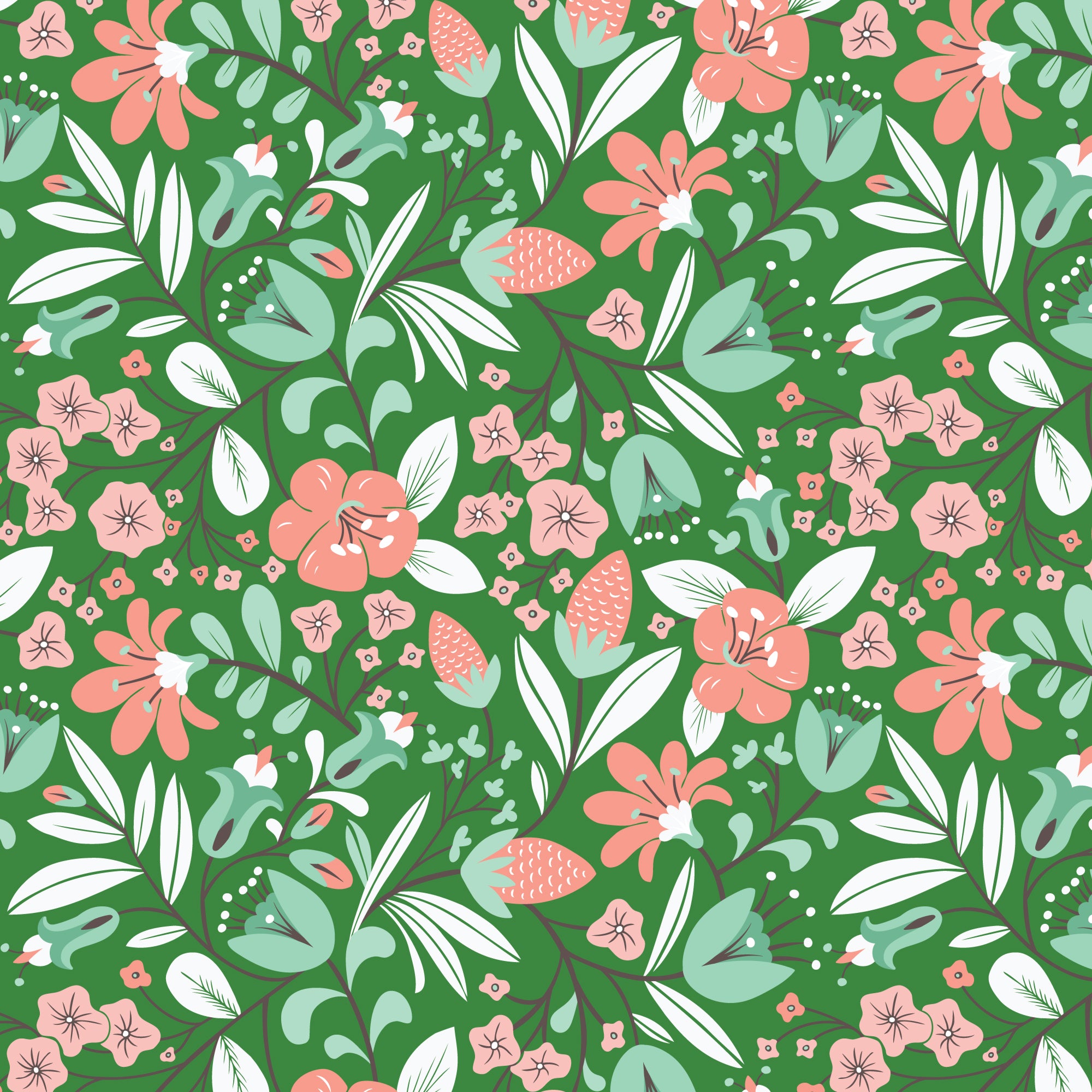 Enchanted Garden Green