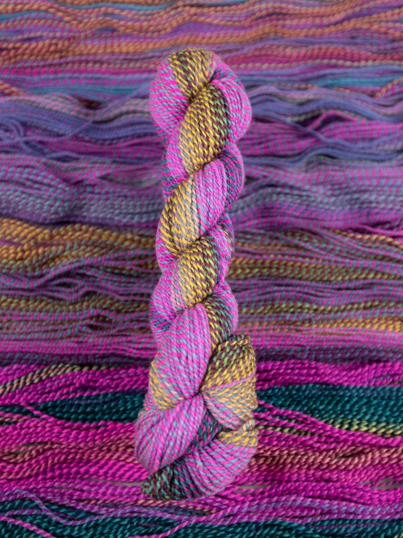 Junction fiber mill, variegated yarn, yarn, knitting, crochet, sport weight