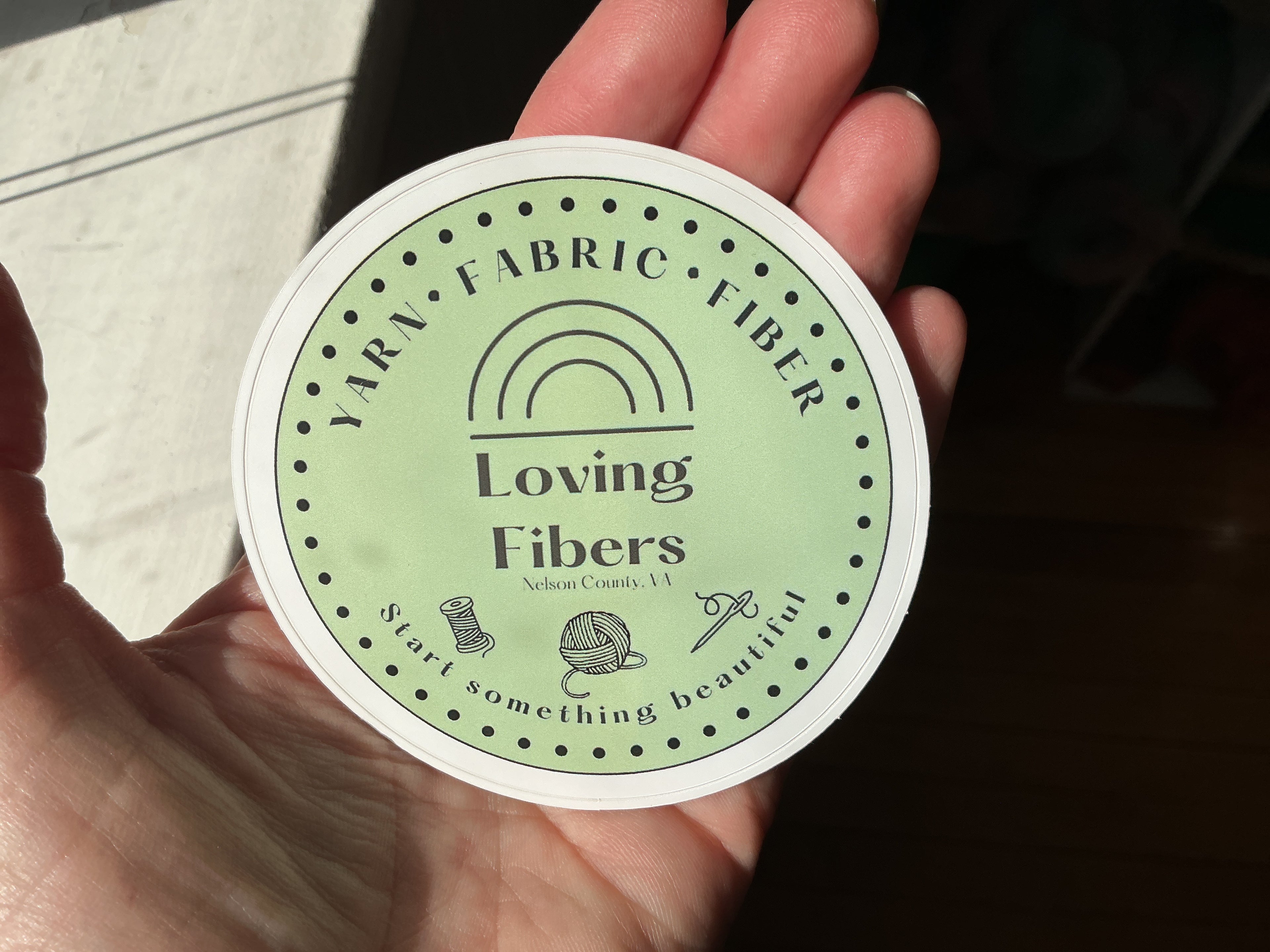 Loving Fibers sticker
