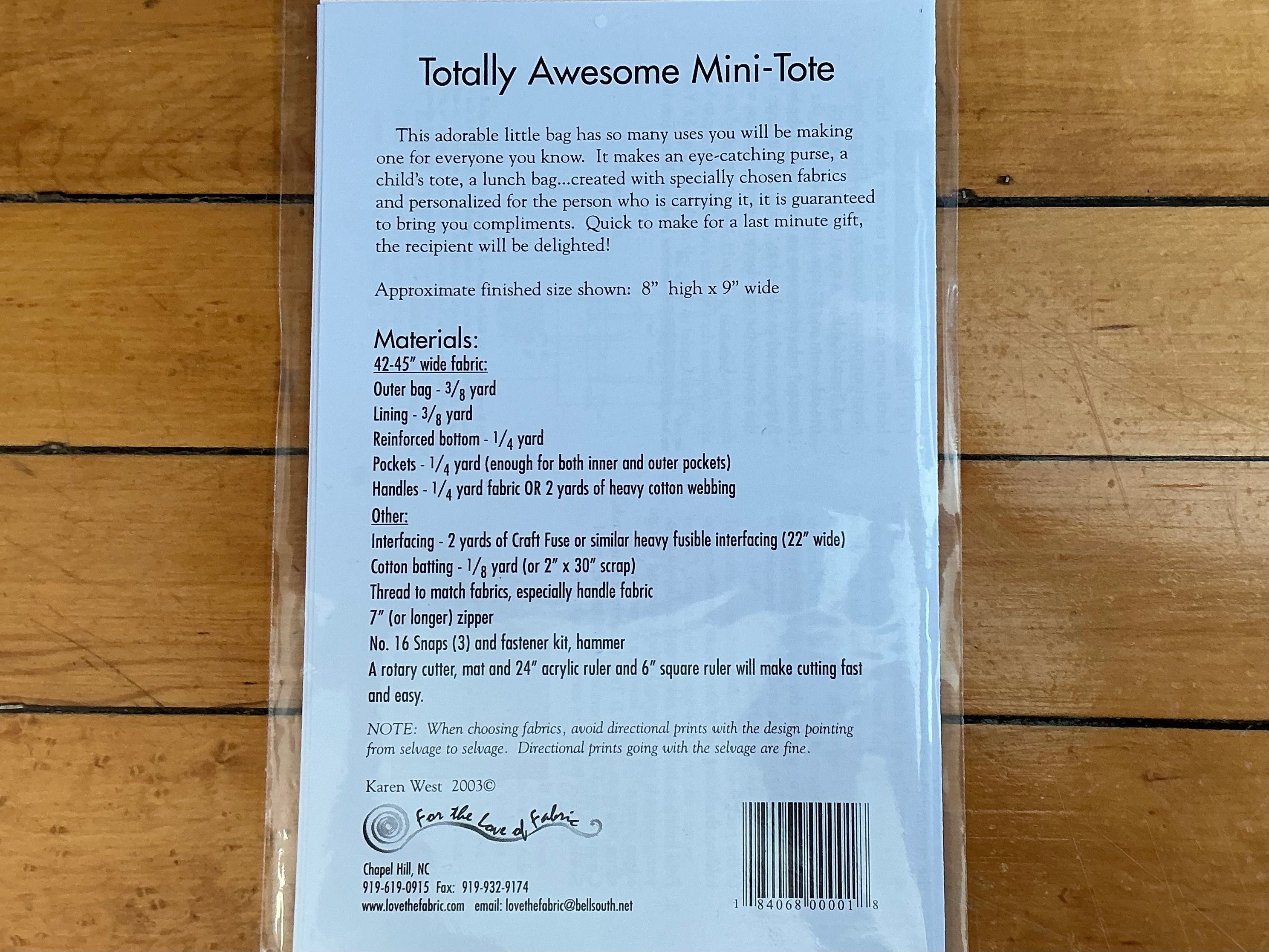 Totally Awesome Mini Tote