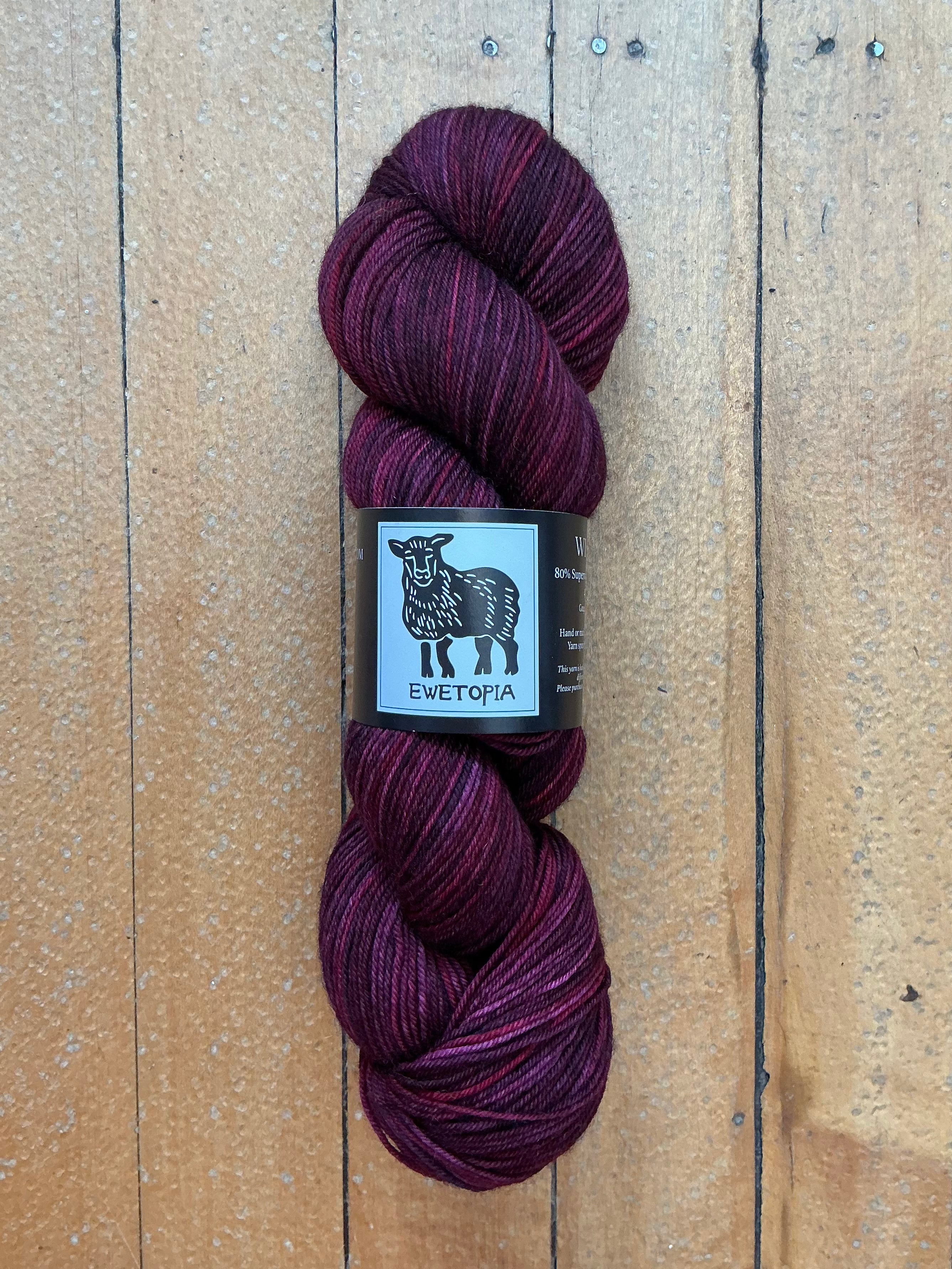 Sock yarn, American grown wool, knitting, crochet