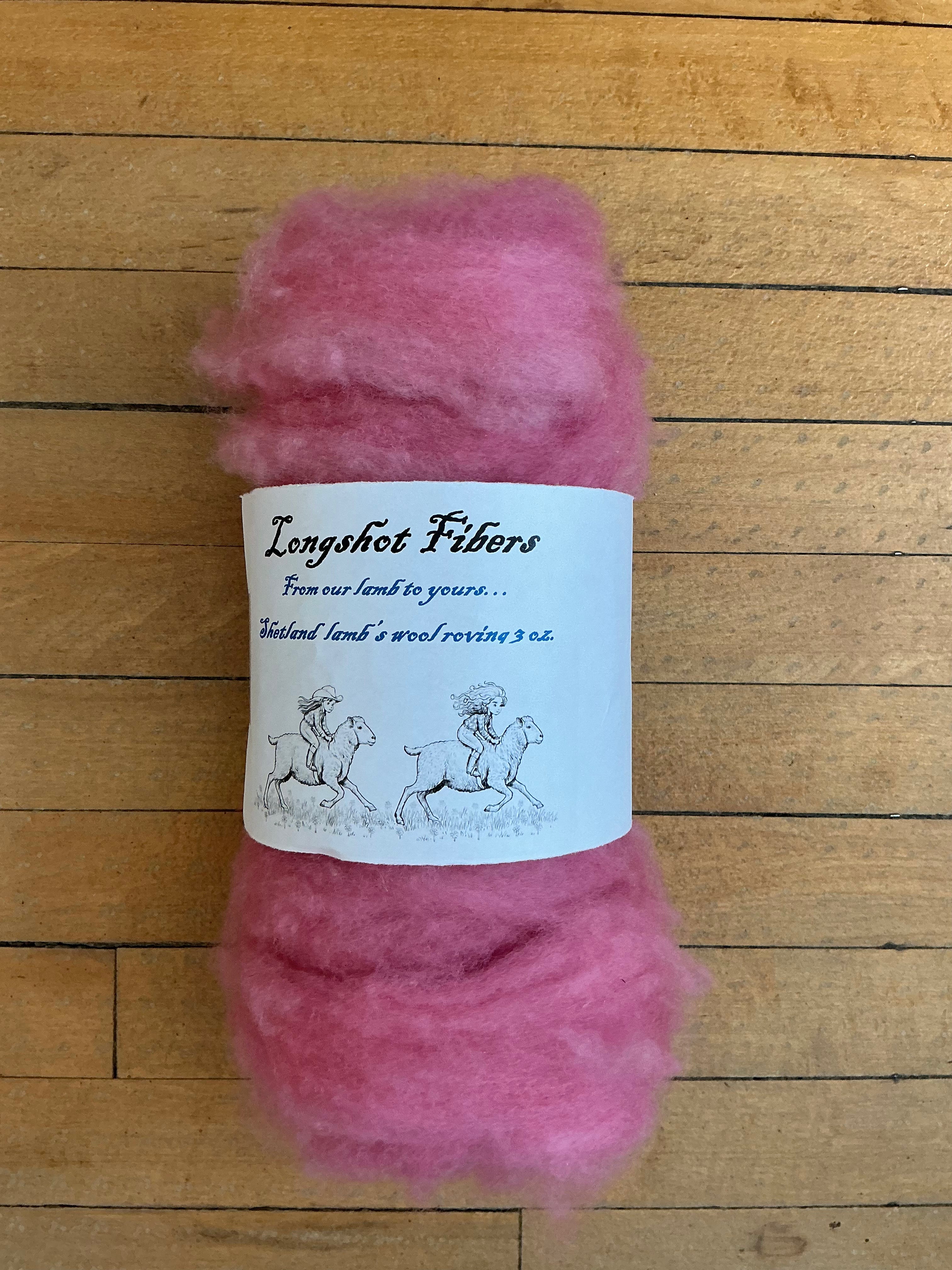 Shetland wool roving for needle felting and spinning