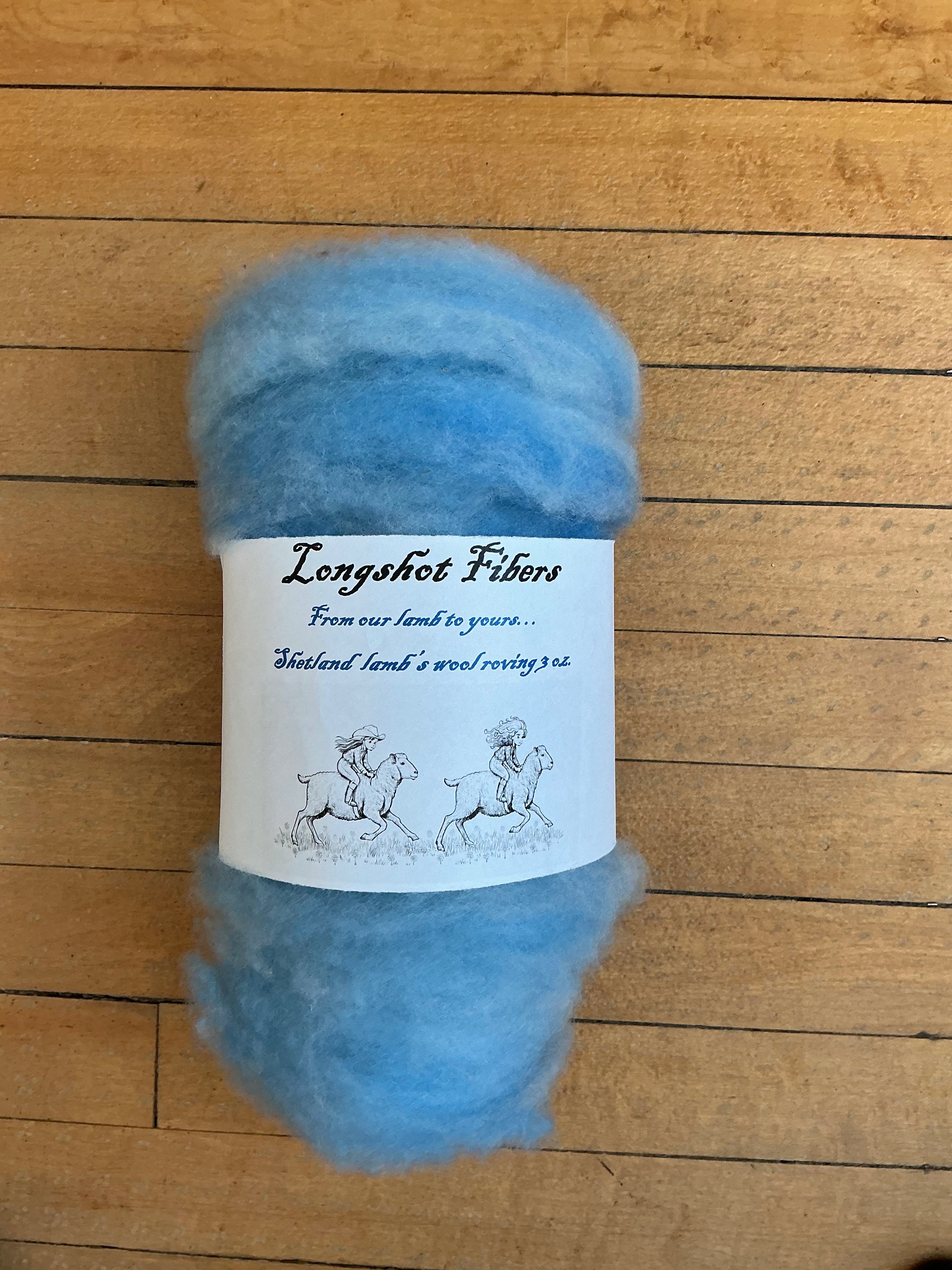 Shetland wool roving for needle felting or spinning