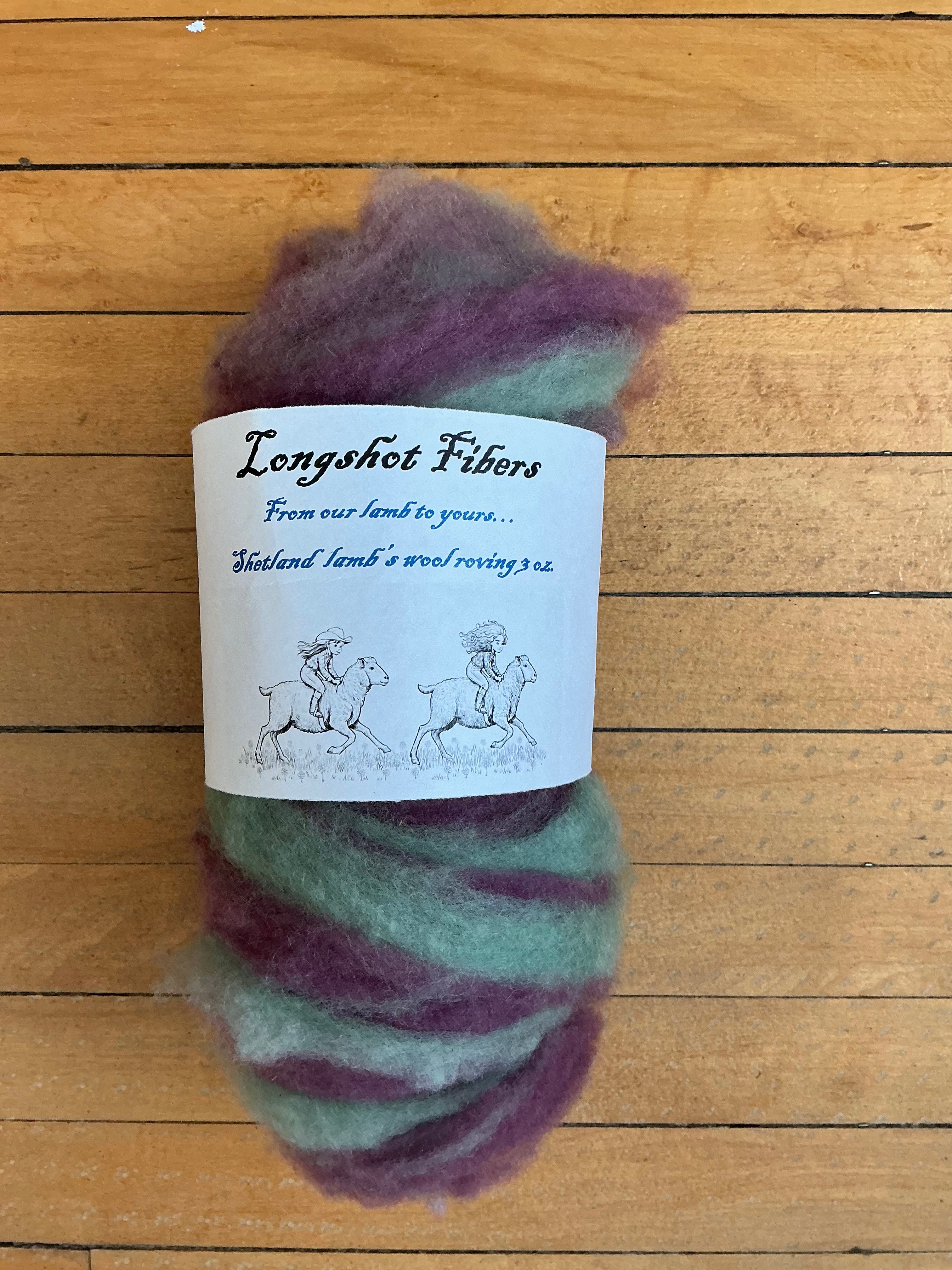 Shetland wool roving for needle felting or spinning