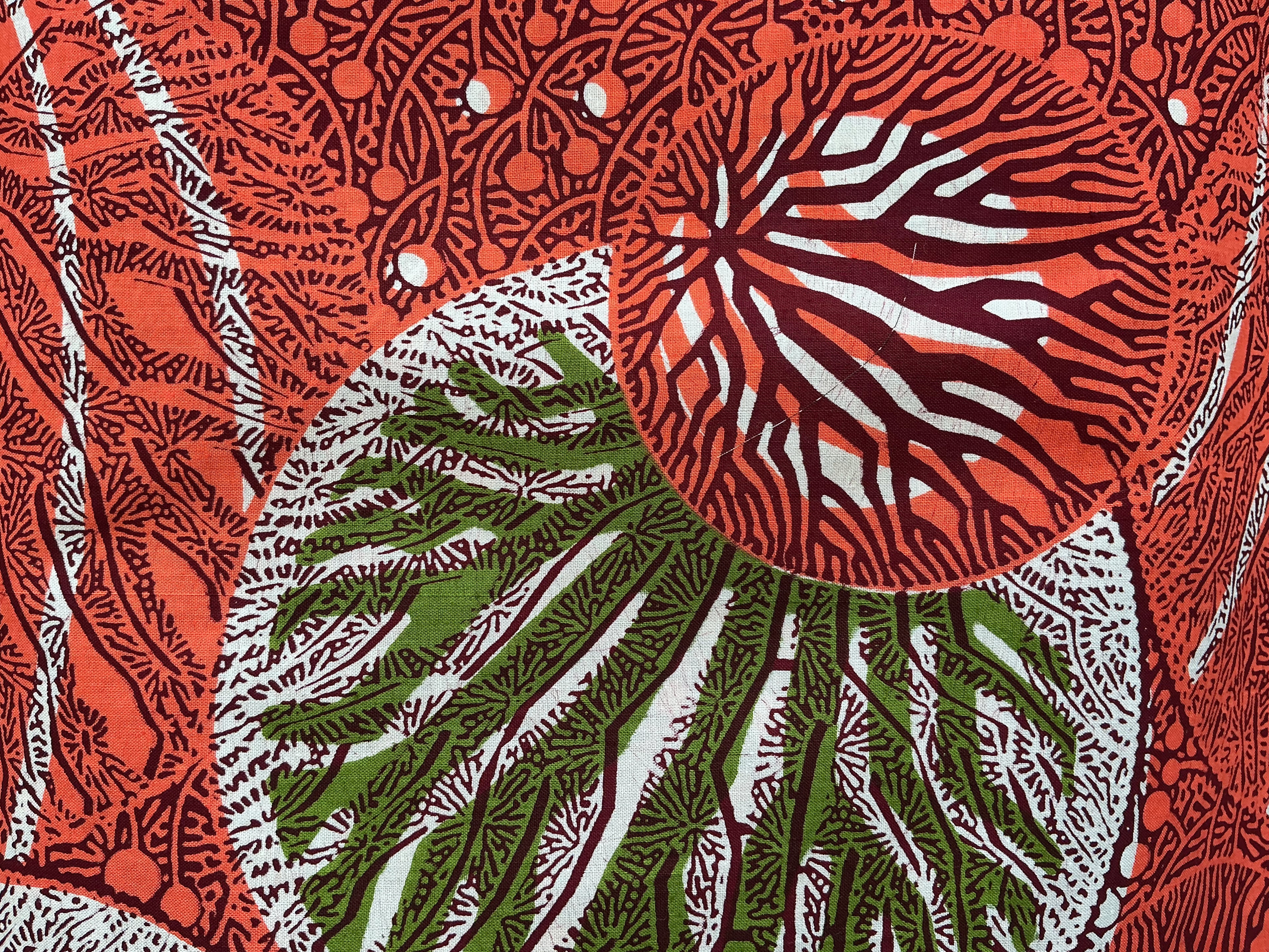 100% cotton wax print