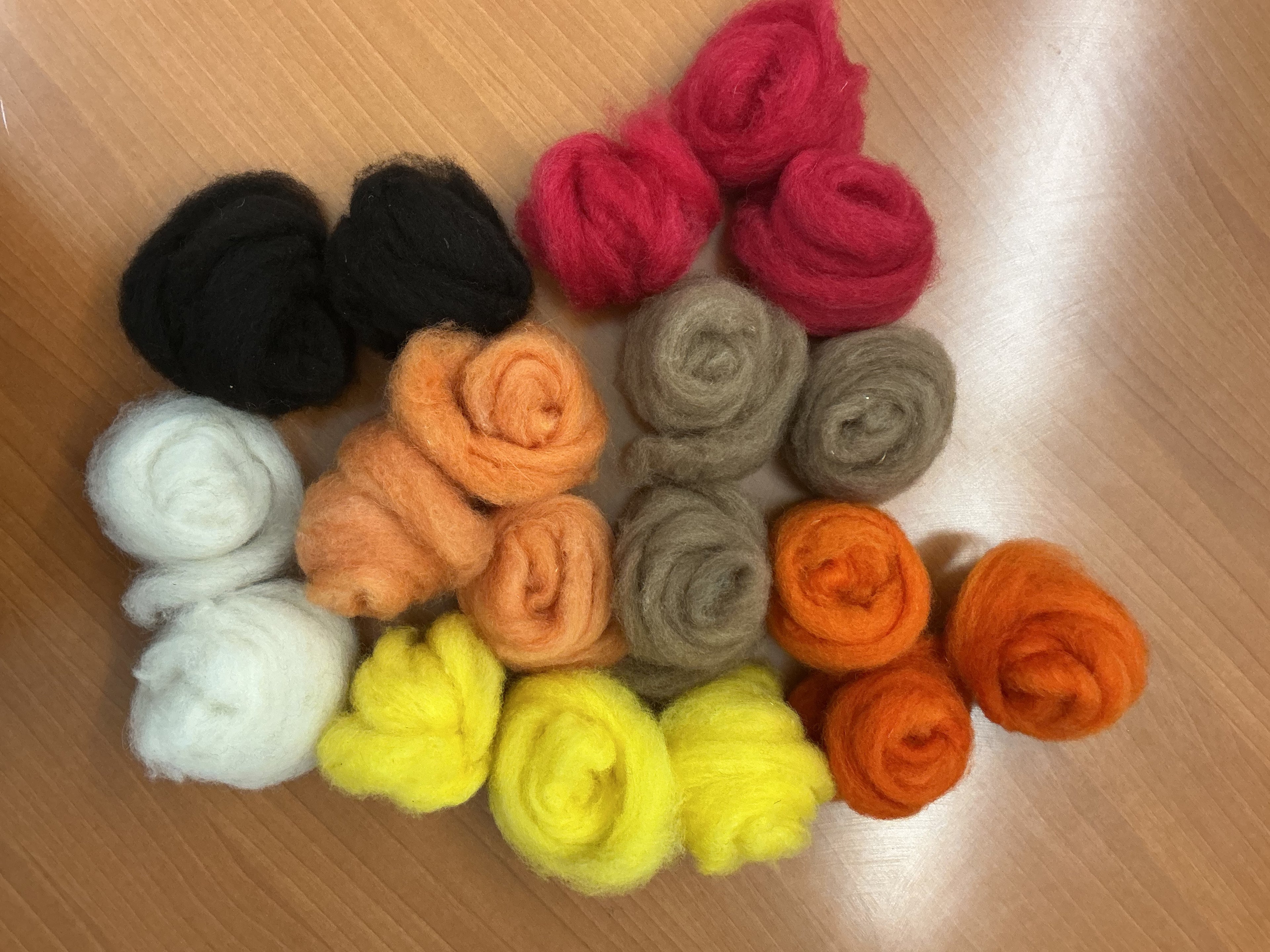 wool roving for needle felting or spinning