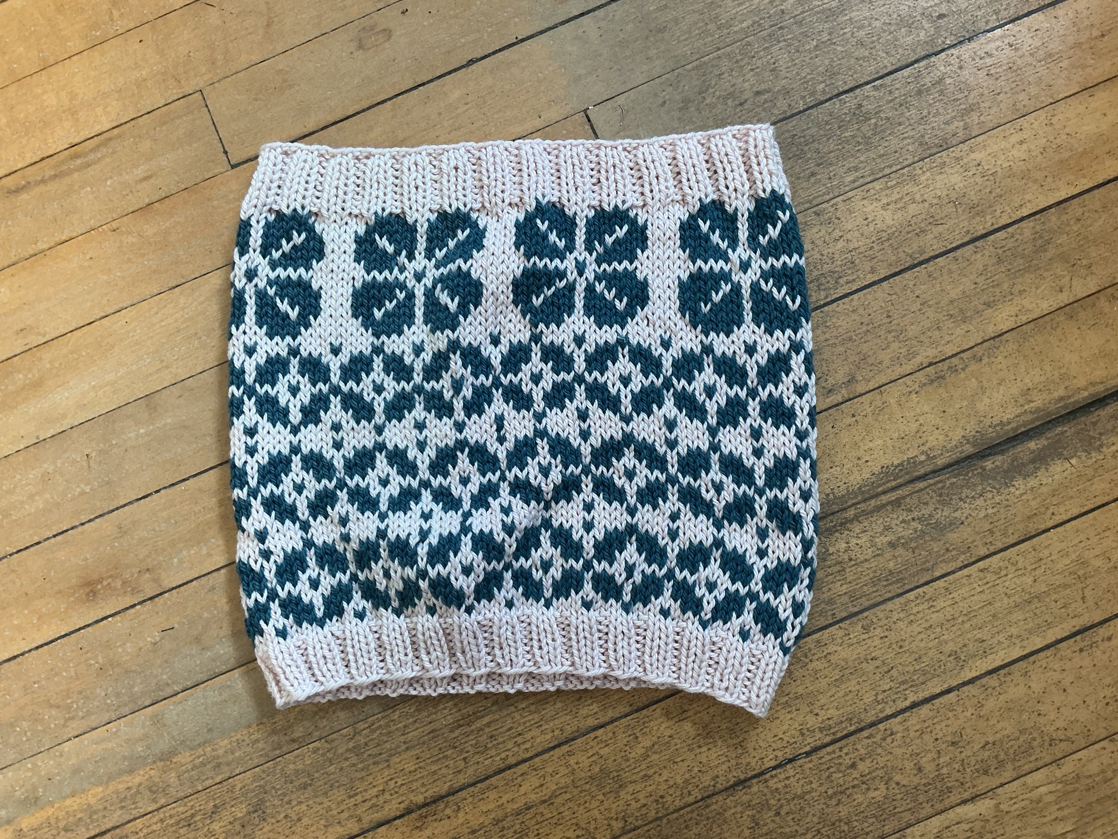 2 color stranded knitting