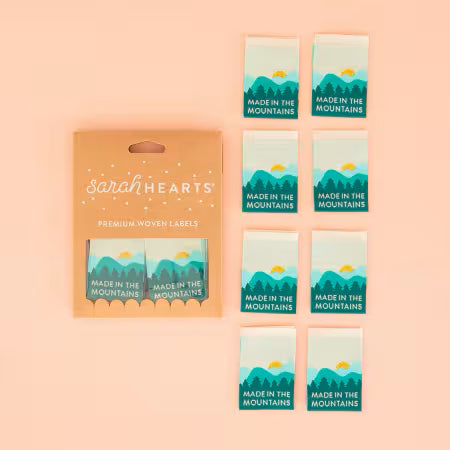 clothing label, sew in label, sewing, fabric