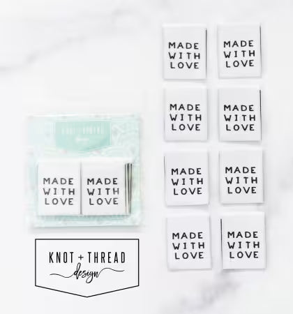 clothing label, sew in label, sewing, fabric