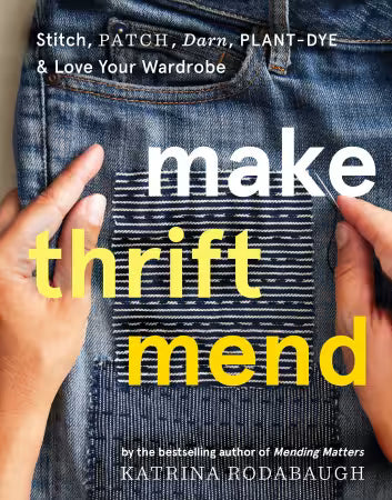 sewing, mending, book, fabric, thrifting